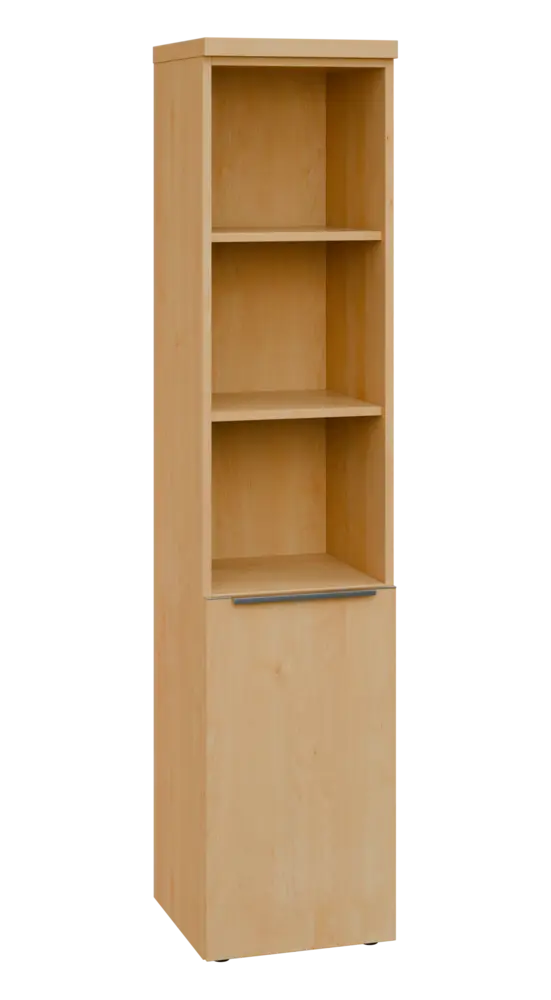 SIN 5 - 4DN3 kancelářská skříň, 1-dveřová/nika, pravá, 1820x400x400, javor horský